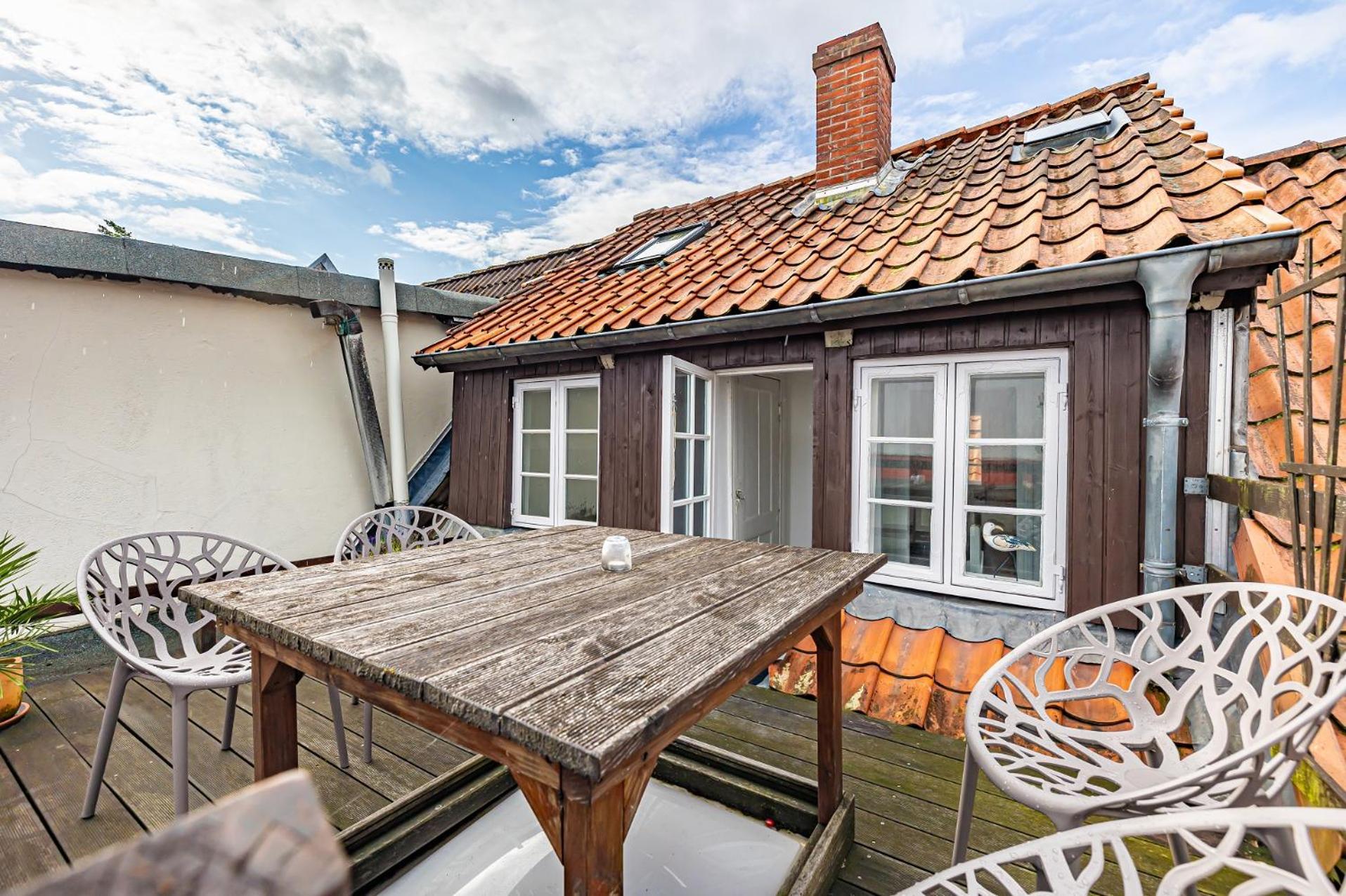 Fewo1846 - Kaete-Lassen-Huus - Uriges Haeuschen Auf 3 Ebenen Mit Dachterrasse Am Hafen Flensburgo Exterior foto